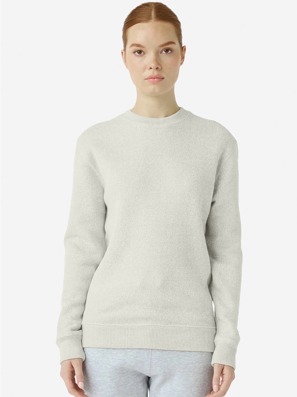 Uni-sex Nantucket Midweight Crewneck Sweater in Cream
